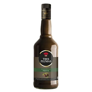 Licor Tres Plumas Chocolate Menta