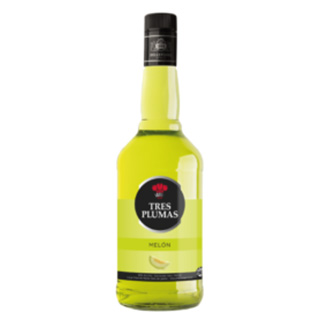 Licor Tres Plumas Melón