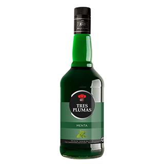 Licor Tres Plumas Menta